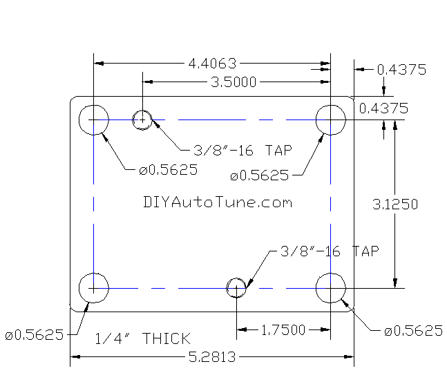 Short mount template Short mount template